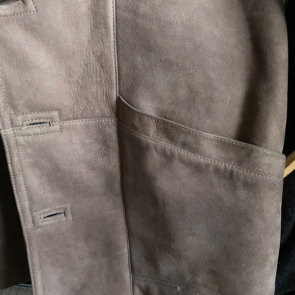 Vintage Mens Genuine Shearling Sheepskin Coat - Picture 9 of 12